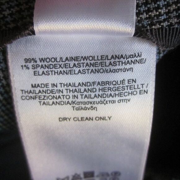 Brooks Brothers Womens Size 12 Blue Check Wool Lucia Fit Pants New Condition - Picture 9 of 13